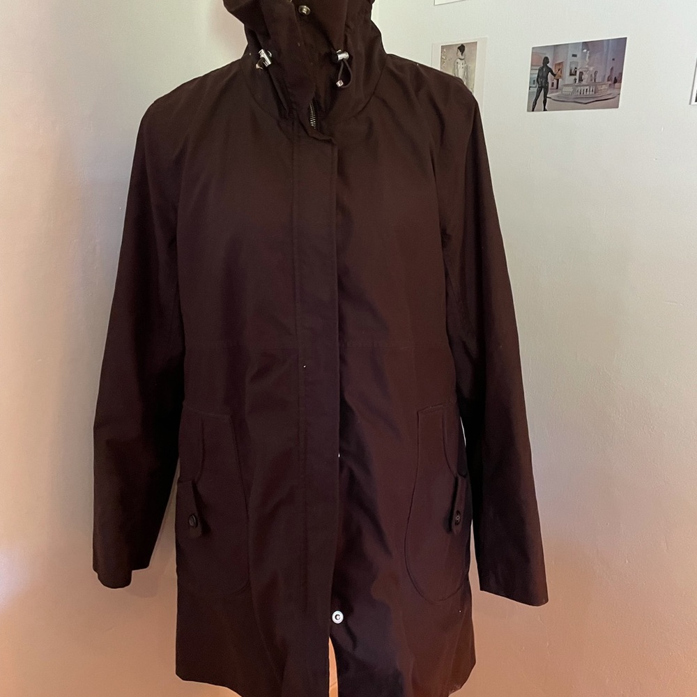 Land’s End Brown Lightweight coat. Size M